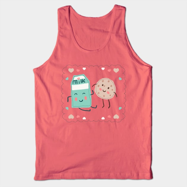 Cute milk box and cookie Tank Top by Mimie20